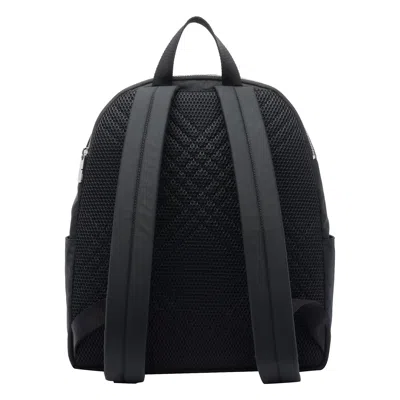 Burberry Black Backpack With Spacious Design And Padded Straps
