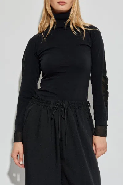 Y-3 Turtleneck Long-sleeve Top In Black