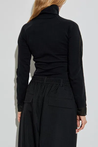 Y-3 Turtleneck Long-sleeve Top In Black