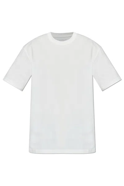 Y-3 White Logo-print T-shirt In White