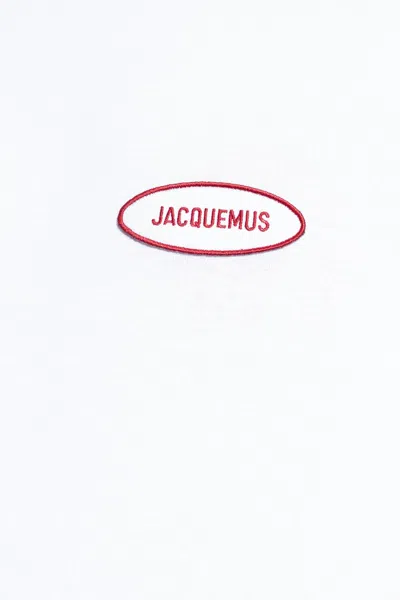 Jacquemus Crew Neck Short Sleeve Fitted T-shirt In White