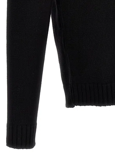 Zanone Virgin-wool Sweater In Black