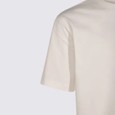 Y-3 White Logo-print T-shirt In White
