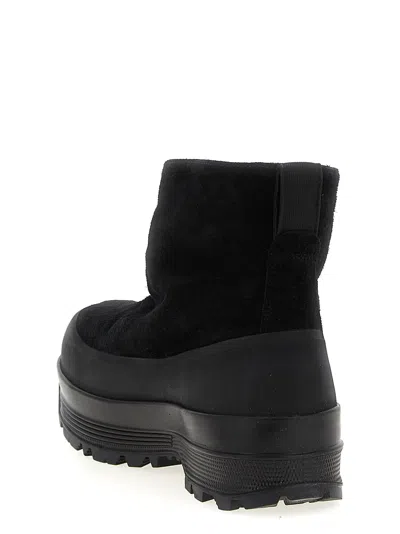 Stone Island S100120 Suede Boots In Black