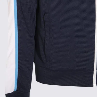 Casablanca Pique Truck Jacket In Blue
