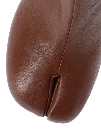 Maison Margiela Tabi 60 Nappa Leather Ankle Boots In Brown