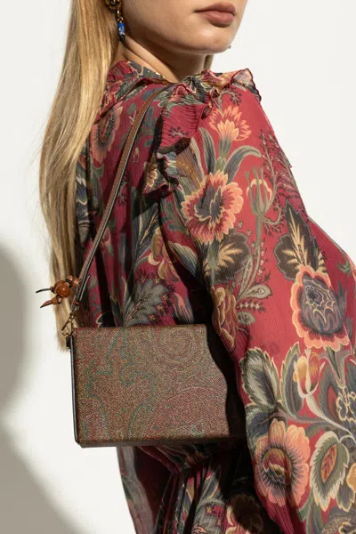 Etro Borsa A Spalla Arnica In Tessuto Stampato  Donna In Multi