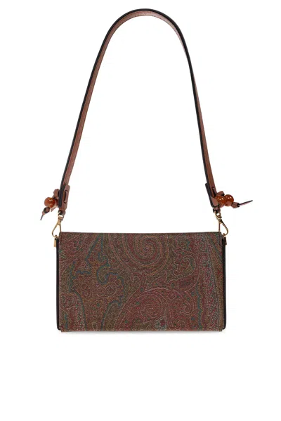Etro Borsa A Spalla Arnica In Tessuto Stampato  Donna In Multi