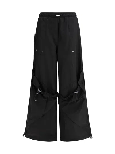 Attico Nylon Long Pant In Black