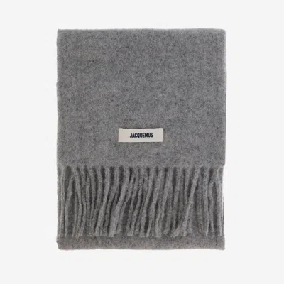 Jacquemus Scarf The House In Gray