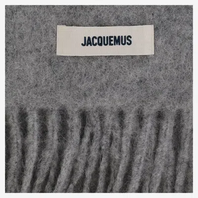 Jacquemus Scarf The House In Gray