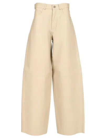 Haikure Bethany Leather Pants In Neutral