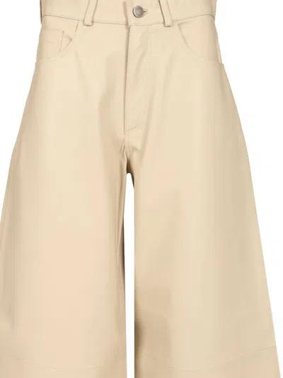 Haikure Bethany Leather Pants In Neutral
