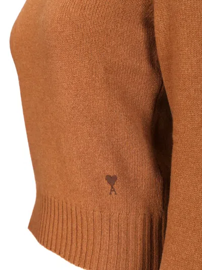 Ami Alexandre Mattiussi Ami Women Turtleneck Sweater In Brown