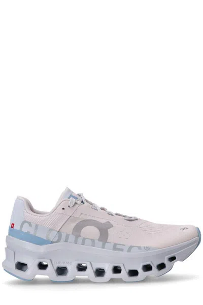 On Cloudmster Perforated Nyl Sneakers In Blue