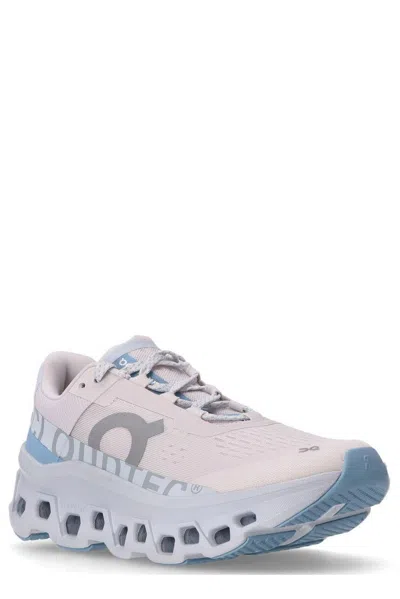 On Cloudmster Perforated Nyl Sneakers In Blue