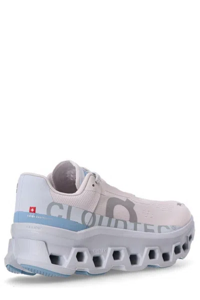 On Cloudmster Perforated Nyl Sneakers In Blue