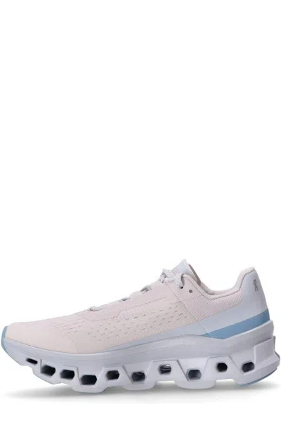 On Cloudmster Perforated Nyl Sneakers In Blue