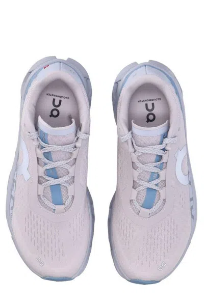 On Cloudmster Perforated Nyl Sneakers In Blue