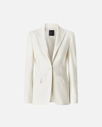 Pinko Equilibrata Linen Blazer In White