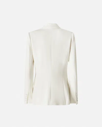Pinko Equilibrata Linen Blazer In White