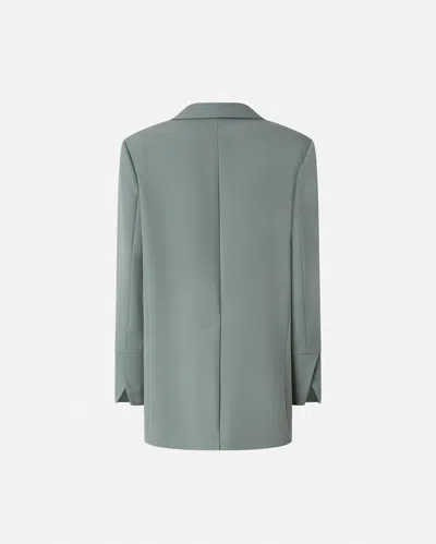 Pinko Oversized Stretch Blazer In Blue
