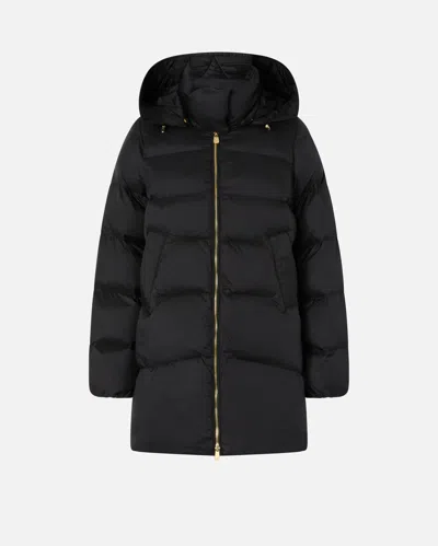 Pinko Doudoune Matelassée À Capuche In Black