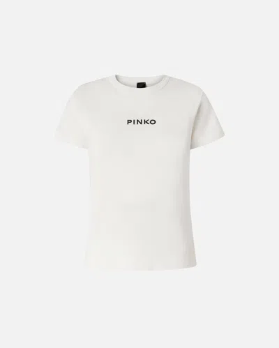 Pinko Short-sleeved T-shirt With Embroidered Logo