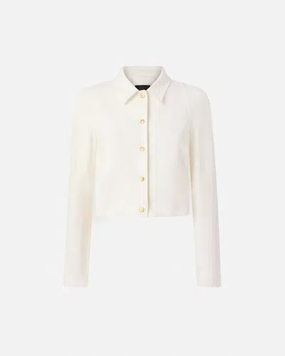 Pinko 'gelato' Trucker Jacket In White