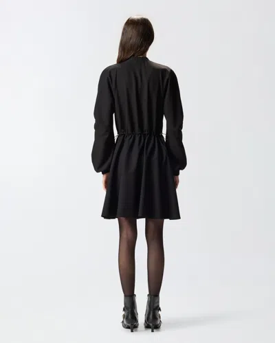 Pinko Robe Courte Avec Fermeture Zippée En Métal In Black