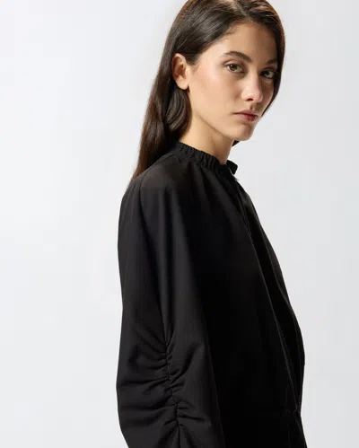 Pinko Robe Courte Avec Fermeture Zippée En Métal In Black