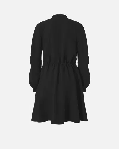 Pinko Robe Courte Avec Fermeture Zippée En Métal In Black