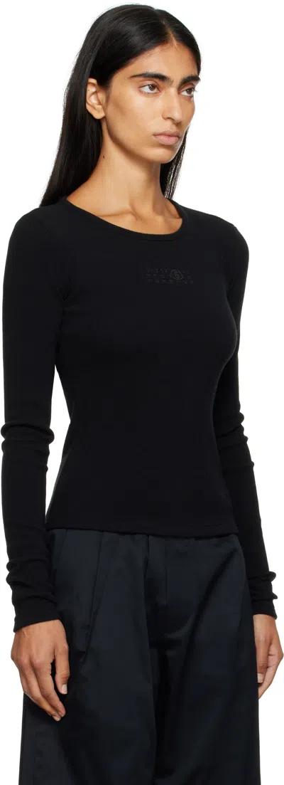 Mm6 Maison Margiela Mm6 X Salomon Technical Long Sleeve Top In Black