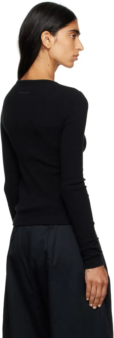 Mm6 Maison Margiela Mm6 X Salomon Technical Long Sleeve Top In Black