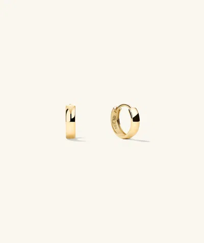 Mejuri Bold Huggie Hoops In Gold