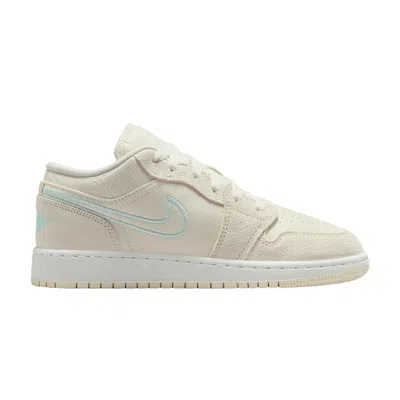 Pre-owned Air Jordan 1 Low Se Gs 'coconut Milk Igloo' | Cream | Kid's Size 7 In White