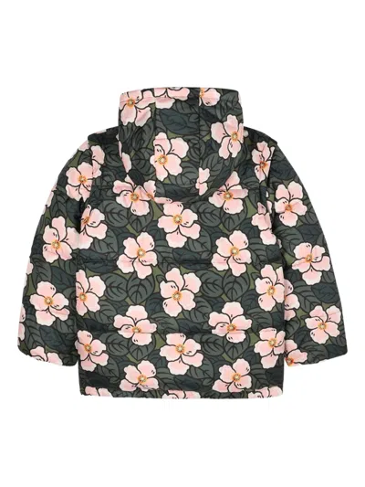 花卉印花蓬松夹克