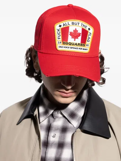 FLAG-PATCH BASEBALL CAP