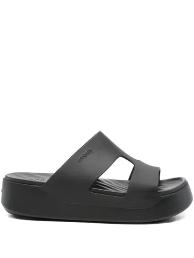 Crocs Getaway Platform H-strap Sandals In Black