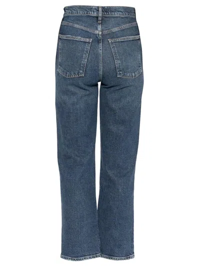 Agolde Cut-out Detailing Tank Top In Blue