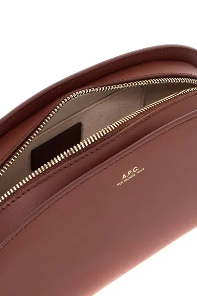 Apc Demi-lune Shoulder Bag One Size Hazelnut In Brown