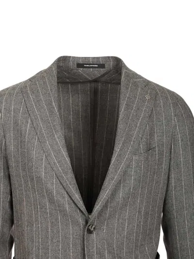 Tagliatore Montecarlo Gessato Largo Perla 90 Lana 5 Cach 3 Ny 2 Ly Dresses Grey In Gray