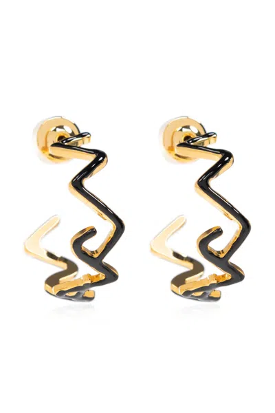 Marni Earrings With Logo In Gold