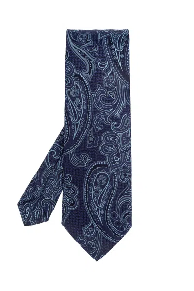 Etro Patterned Tie In Blue