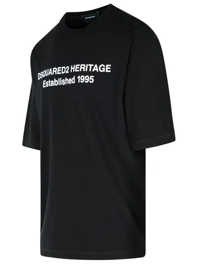 Dsquared2 Oversized Signature T-shirt In Black