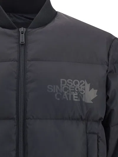 Dsquared2 Dsquared Men Jacket With Logo In Black