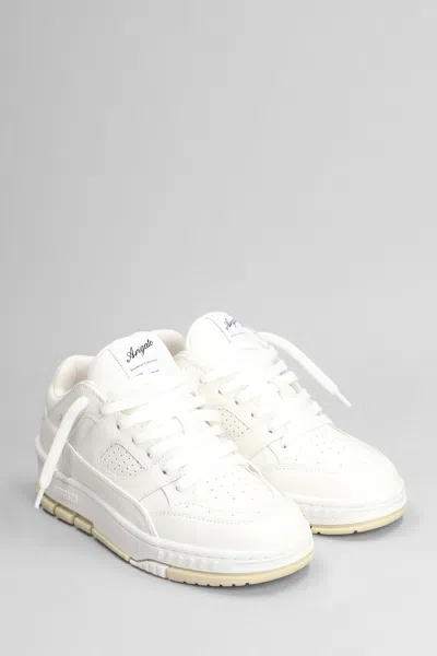 Axel Arigato Perforated Round Toe Sneaker With Recycled Dustbag In White