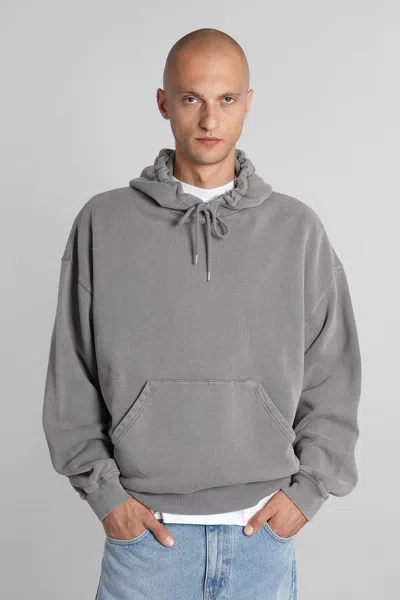 Axel Arigato Hooded Cotton Sweater Pouch Pocket In Gold