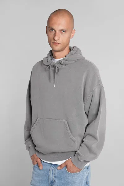 Axel Arigato Hooded Cotton Sweater Pouch Pocket In Gold