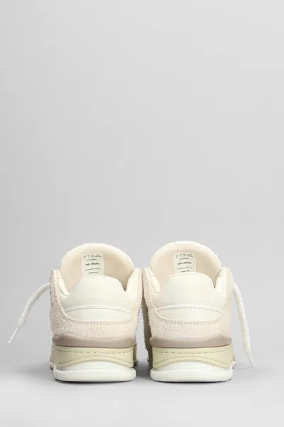 Axel Arigato Area Lo Fluffy Sneakers In Beige Suede In Neutral